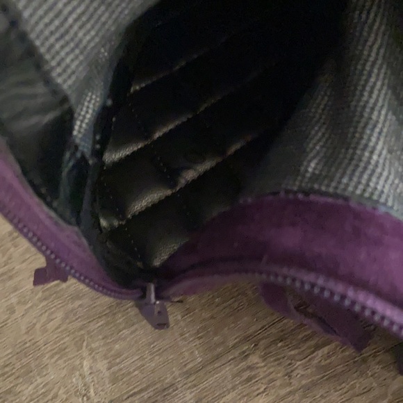 NWOB Sam Edelman Purple Suede Fringe OTK Boots, 8 - Picture 8 of 8